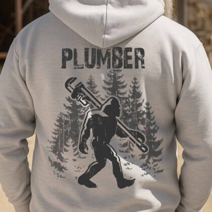 Plumber Bigfoot Forest Print - Plumber Outdoor